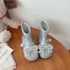 Botas de cristal para meninas, nova coleção outono/inverno 2026, botinhas de couro para bebê, botas infantis estilo princesa, forradas com fleece, populares botas estilo Martin