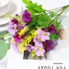 Em estoque Flor Artificial Orquídea Saltitante 28 Margaridas Pequenas Flor Falsa Decoração de Casa Casamento Sala de Estar Flor de Seda Flor de Plástico