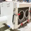 Caja de guantes de vacío de acero inoxidable personalizada, anaeróbica de doble cámara, apertura completa, caja de guantes de laboratorio con gas inerte nitrógeno
