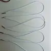 Hebilla de Presión de 2 mm, Venta Directa del Fabricante, Cordón Elástico Blanco con Dos Hebillas de Hierro en el Extremo