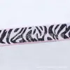 Venta al por mayor de fábrica En stock Banda elástica de felpa de 4 cm Banda elástica de pelo sintético de visón Banda elástica jacard con letras amigable para la piel
