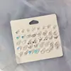 Set de Aretes de Moda Casual Estilo Vacacional Combinación de Estrella Mariposa Flor Aretes Pequeños Simples Versátiles para Mujeres