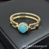 Novo conjunto de joias com incrustação de jade e ágata, colar e anel personalizados de pedra bruta de cristal, fornecimento no atacado