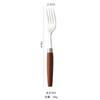 Estilo Japonês Retro Faca e Garfo Madeira Maciça Bife Talheres Faca Doméstica e Garfo Colher 304 Aço Inoxidável Estilo Ocidental Faca Garfo de Frutas Colher de Chá