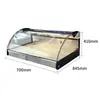 Vitrina Refrigerada para Comida Cocinada y Platos Fríos de Escritorio Anhao, Vitrina Horizontal para Frutas con Puertas Delanteras y Traseras, Congelador Pequeño para Restaurantes de Buffet