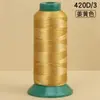 Ventas Directas de Fábrica Hilo de Coser de Alta Resistencia 420D Bolsa de Rollo Grande Hilo de Coser Colorido Hilo de Nylon Industrial para Ropa