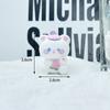 Lindo llavero de dibujos animados Kulomi con colgante de muñeca, llavero de oso de fresa de dibujos animados, nuevo llavero de conejito