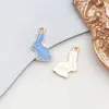 Acessórios de Joias Estilo Coreano DIY Cor Ouro K Pingente Pequeno de Liga com Gotejamento de Óleo Pingente de Pulseira Colar Lua Folha