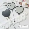 Dulce Genial BarbieGugubi Mengli Serie Rosa Negra Bolígrafo Corazón Flor Acrílico Hecho a Mano DIY Accesorios Materiales