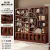 Estante Antiguo de Estilo Chino Nuevo Estante de Almacenamiento para Salón de Té Vitrina para Exhibición de Té Partición de Madera No Sólida Gabinete Multitesoro Adorno de Sala de Estar Estante