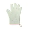 Guantes de aislamiento térmico para horno de fábrica, engrosados, antideslizantes, para hornear, cocina, hogar, microondas, guantes de silicona de cinco dedos, amor