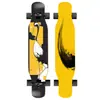 Prancha longa de 46 polegadas prancha profissional cor areia iniciante scooter de quatro rodas dupla curvada masculino e feminino escova de rua prancha de dança de rua