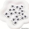 Parche Ocular Lindo de Acrílico Cuentas Planas DIY Tejido a Mano Joyería para Muñecas Accesorios de Decoración de Resina