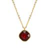 Colar de zircônia quadrada simples estilo INS de fonte transfronteiriça, pingente de diamante temperamento de aço inoxidável 18K, corrente de clavícula feminina