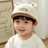 Chapéu de bebê bordado com desenho animado, boné de bebê para primavera e outono, boné para bebê de 6 a 24 meses, boné pequeno para bebê, boné estilo bico de pato
