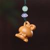 Sándalo Verde y Palo de Rosa Colgante Conejo del Zodíaco Cadena para Teléfono Móvil Accesorios de Dibujos Animados Lindo Conejito Regalo