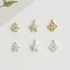 Prata Esterlina S925 Diamante de Precisão Estrela de Seis Pontas Estrela de Cinco Pontas Pingente Acessórios DIY Pulseira Colar Pingente Trevo de Quatro Folhas