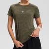 Top Deportivo Transfronterizo de Secado Rápido Transpirable Fitness Running Blusa Holgada Cuello Redondo Manga Corta Camiseta Ropa de Yoga de Verano para Mujer