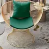 Cadeira de Sofá Individual na Cor Creme da Moda Designer Luxo Mesa de Reunião para Sala de Estar Conjunto de Três Peças para Mesa e Cadeira de Varanda