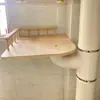 Modificación de Tubería de Drenaje de Balcón Bricolaje Accesorios para Estructura de Escalada para Gatos Plataforma para Saltar Árbol para Gatos Materiales para Tubería de Drenaje