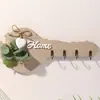 Gancho Decorativo Pronto para Pendurar Chaves Cabide de Porta de Entrada Cabide de Roupas Gancho de Casaco de Madeira Criativo para Entrada Gancho de Chave