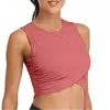 Verano 2021 europeo y americano ebay pin color liso deportes yoga casual chaleco camiseta
