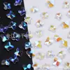 Mini mariposa con fondo puntiagudo para arte de uñas, forma de mariposa, diamante K9, cristal tridimensional, mariposa pequeña, popular en internet, fondo puntiagudo, punta del dedo, corazón pequeño, diamante