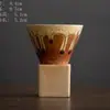 Taza de Café Creativa Nórdica de Lujo Ligero Cerámica Diseño Hexagonal Sentido del Diseño Taza de Agua Alto Valor de Color Taza de Café para el Té de la Tarde