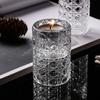 Castiçal de Vidro Transparente Simples Nórdico Enfeites Atmosfera Jantar Romântico a Luz de Velas Decoração de Mesa para Restaurante