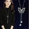 Versión coreana del nuevo collar cadena para suéter de temperamento simple para mujer cadena larga Joker ropa otoño e invierno borla Colgante de joyería venta al por mayor