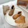 Botines tipo Martin para niña, botines cortos, nuevo estilo otoño e invierno 2026, botas infantiles, botines elegantes de otoño para niñas mayores, botines de cuero con peluche, elegantes