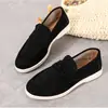 Mocasines mocasines sin cordones para mujer 2024 otoño nuevos zapatos planos casuales estilo británico retro talla grande zapatos de una sola capa para mujer