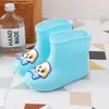 Zapatos de lluvia de pato amarillo pequeño para niños pequeños Niñas dibujos animados bebé Botas Botas Botas Niño preescolar botas de agua