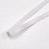 Alças de Sutiã Elásticas Coloridas Preto e Branco de 0,6-4,0 cm de Largura, Alças de Sutiã com Superfície Lisa e Escovada