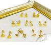 Série Amor brincos de osso da orelha aço titânio banhado a ouro 18K real joias todos os tipos de joias retenção de cor por muito tempo