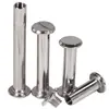 Rebites Parafusados de Aço Inoxidável 201 para Bolsas, Rebites de Fechadura para Livros de Registro, Atacado 3mm/4mm/6mm/8mm