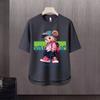Nova camiseta de manga curta masculina verão coreano estilo moderno simples meia manga top Hong Kong estilo frouxo casual moda marca t-shirt