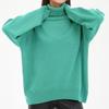 Suéter de Cuello Alto de Color Sólido para Comercio Exterior Transfronterizo 2026 Suéter de Punto Holgado Otoño e Invierno Europeo y Americano Suéter Versátil Clásico Más Vendido para Mujer