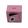 Pequeña alcancía para niños de acero, caja fuerte para monedas, cerradura de llave micro-mecánica, caja registradora doméstica, caja de seguridad