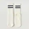 Calcetines de Yoga Gruesos Antideslizantes de Media Caña para Mujer Otoño e Invierno Algodón Puro Calcetines Largos Profesionales para Fitness y Deporte