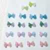 Joyas para uñas con lazo luminoso de tres capas y dos colores, populares en línea. Accesorios para uñas.