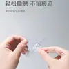 Gancho de plástico transparente sin clavos adhesivo pared tablero KT cadena de bolas herramienta de fijación para habitación de bodas