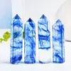 Venda Quente Transfronteiriça Pedra Bruta de Cristal Natural Coluna de Cristal Fundido Azul Coluna Hexagonal Prisma Hexagonal de Ponta Única Natural Espécime Mineral Ornamento