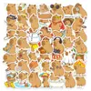 50 Adesivos Fofos de Capivara Pacote de Expressões de Capivara com Tema de Cura Materiais para Diário Novos Adesivos Decorativos Transfronteiriços