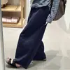 Calça Casual Petite Americana Tendência Cintura Alta Solta Chique Cropped Balão Sensação Relaxada Calça de Perna Larga Curva ins