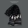 Regalo de Navidad ciervo bufanda femenina invierno estilo japonés versátil linda estudiante gruesa cálida bufanda tejida de moda regalo