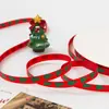 Fita de Natal de 1cm Fita para Embalagem de Presente Fita de Veludo Fita para Buquê Laço DIY Corda para Decoração de Bolo