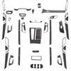 Adecuado para Audi 19 A6LA7 modificación interior fibra de carbono palanca control central panel de instrumentos manija elevavidrios pegatina de hueco de puerta