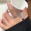 Anillo sencillo de plata 925, anillo que no se decolora, diseño de nicho, sensación de estilo ins, joyería simple, anillo de plata esterlina de alta gama, venta al por mayor para mujeres