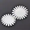 Manicura Girasol Oval Placa de Color 10 Piezas Placa de Uñas Postizas Tarjeta de Color Disco de 20 Colores Bolsa de Tarjeta de Color Transparente Natural